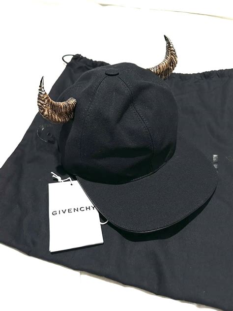 givenchy horns hat|givenchy denim hat.